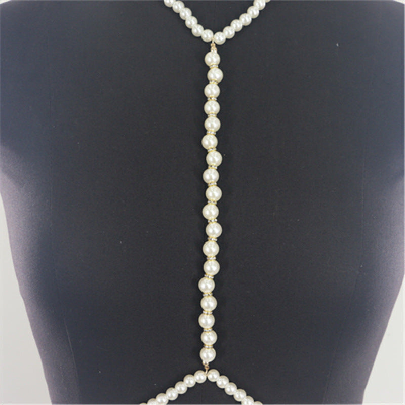 European and American accessories simple, fashionable, rough, pure white pearl chain necklaces, clothing accessories